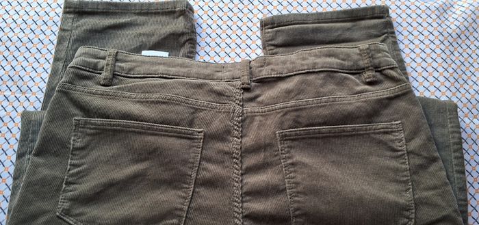 PANTALON VELOURS FEMME KAKI - photo numéro 2