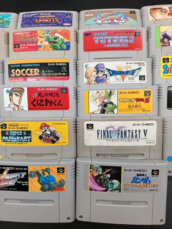 Lot de 28 jeux SFC en loose Japonais - photo numéro 3