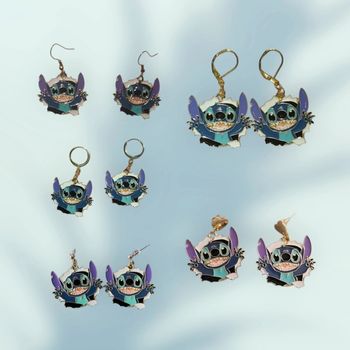 Boucles d'oreilles Stitch Disney