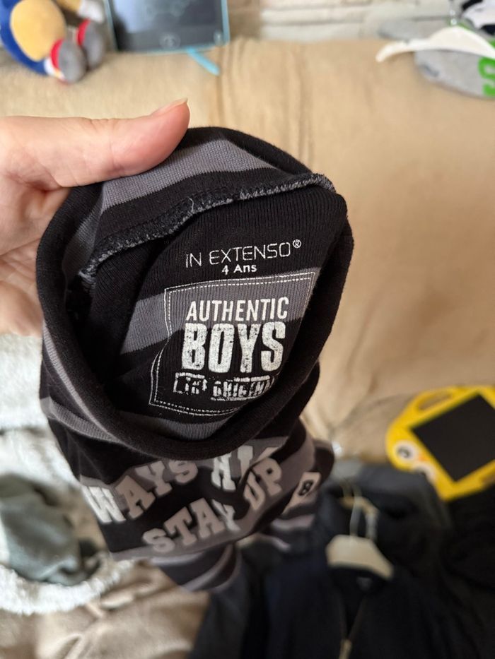 Lot de 3 maillots longues manches et cols roulés Garçon - T4ans - in extenso et basic - photo numéro 8