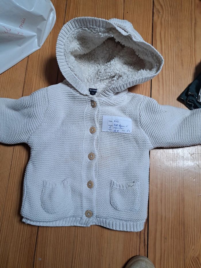 Pull à capuche fourré