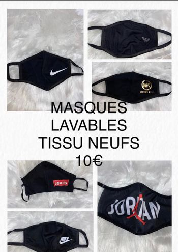 Masque textile lavable