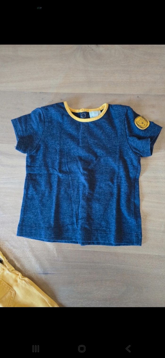 Ensemble salopette et tee-shirt Winnie l'ourson - photo numéro 2