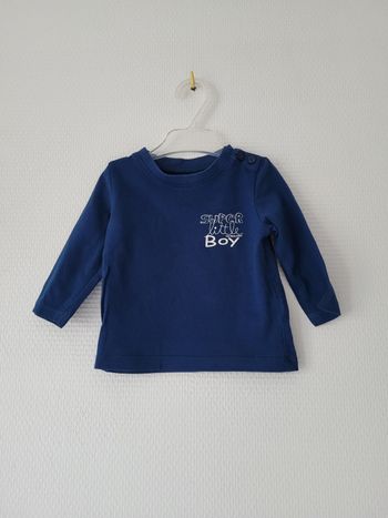 T-shirt marine Vertbaudet 3 mois TBE