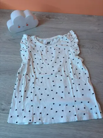 Tee shirt manches volantées