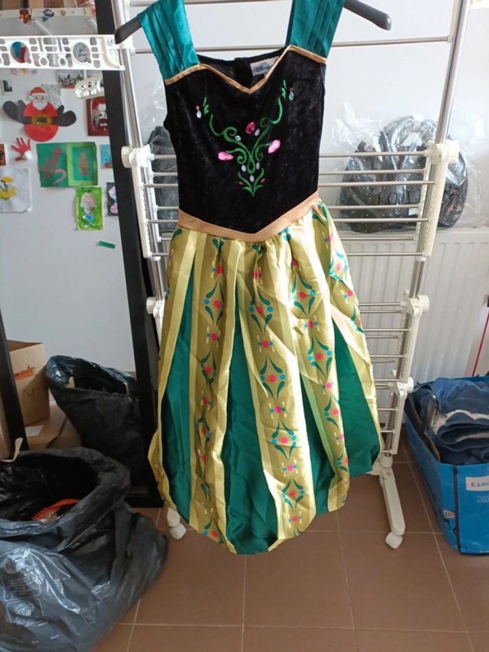 Robe déguisement Anna reine des neiges Disneyland Paris 12 ans