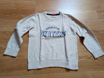 Pull gris clair, Tape à l'oeil, 6 ans