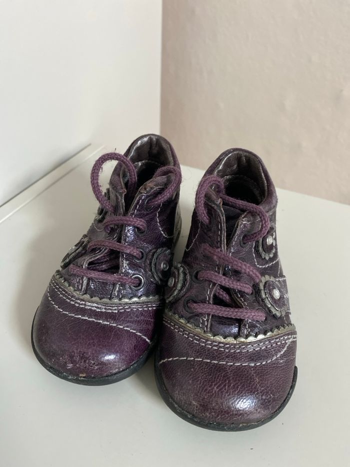 Bottines Romagnoli violettes taille 18 - photo numéro 2