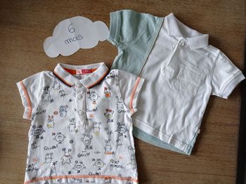 Lot de 2 polos 6 mois