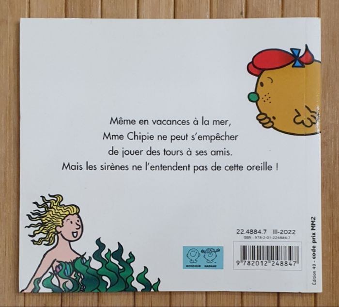Livre pour enfants "Les Monsieur Madame, Mme Chipie et la Sirène" (Dès 3 ans) / Hachette - photo numéro 2