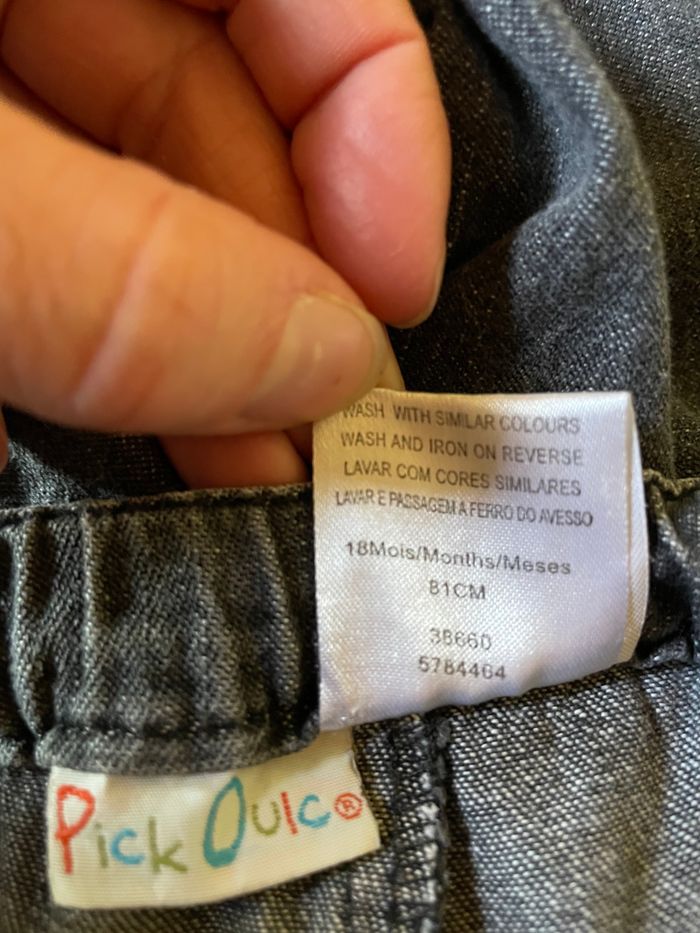 Pantalon gris fille Pick ouic 18 mois - photo numéro 3