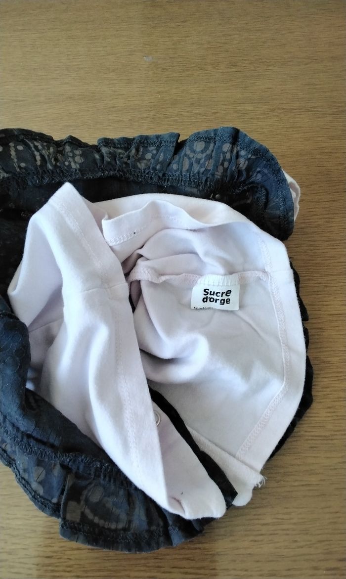 Chemise manches longues , Sucre D'orge , rose et gris , 1Mois - photo numéro 3