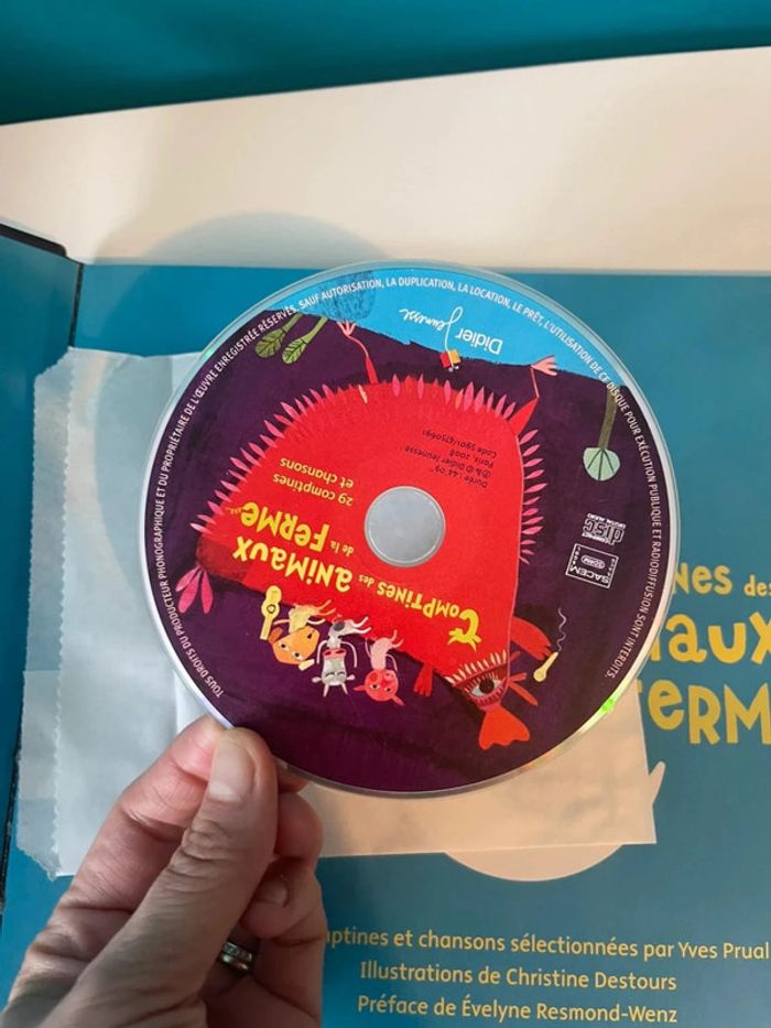 Livre de comptines des animaux de la ferme avec CD - photo numéro 4