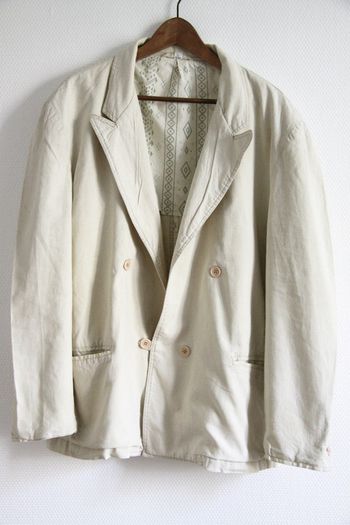 Vintage C&A Veste homme ou boyfriend en 55% lin 45% coton