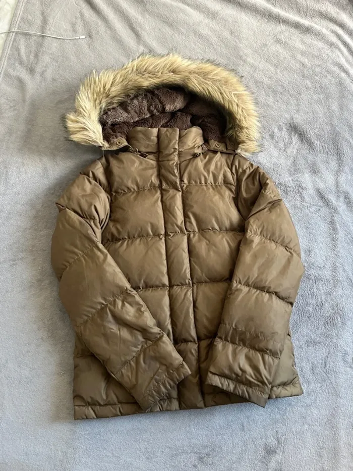 Doudoune Ralph Lauren Kaki Femme T.S – Capuche Fourrure