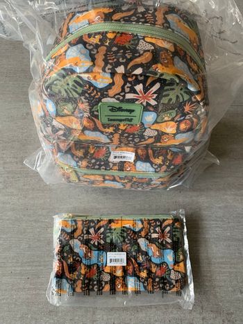 Lot sac à dos et porte-monnaie Loungefly le roi lion