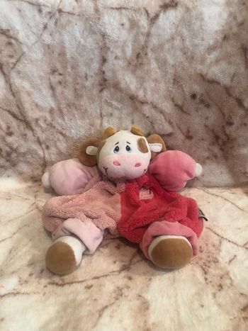 Doudou vache rose Lisette Bebe Malice Que Du Bonheur