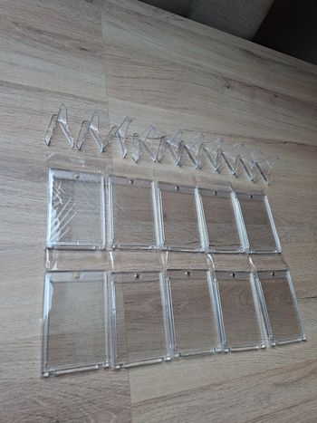 Lot de 10 magnétiques aimantée pour cartes Pokémon tcg + 10 socles supports idéal vitrine