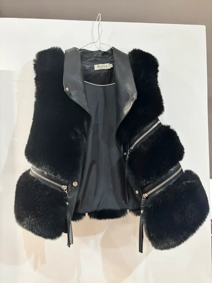 Veste sans manche fourrure - photo numéro 5