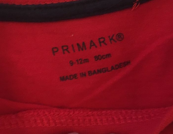 T-shirt manches courtes primark 9-12 mois - photo numéro 2