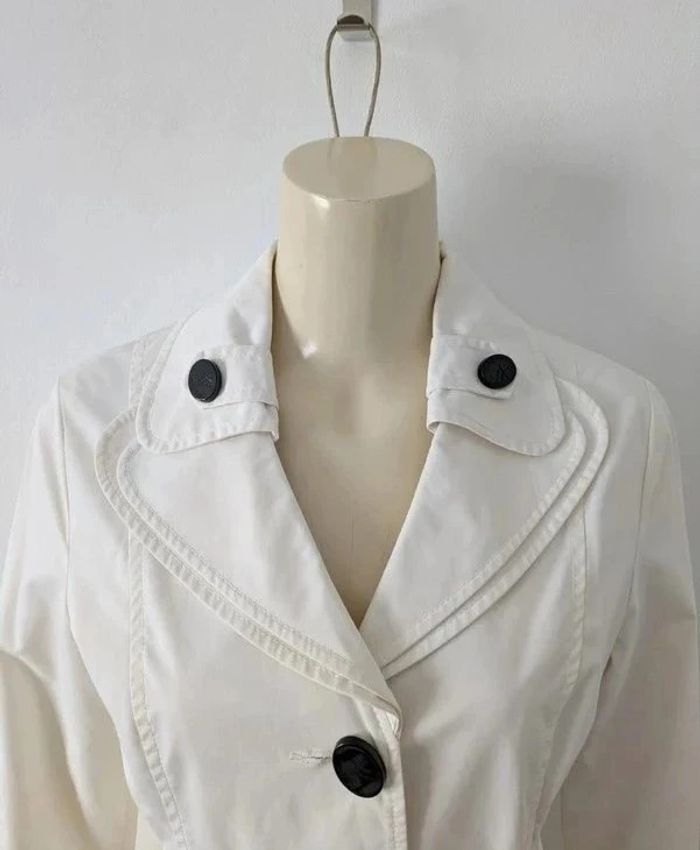 Manteau imperméable blanc - Attentif - taille 38 - photo numéro 2
