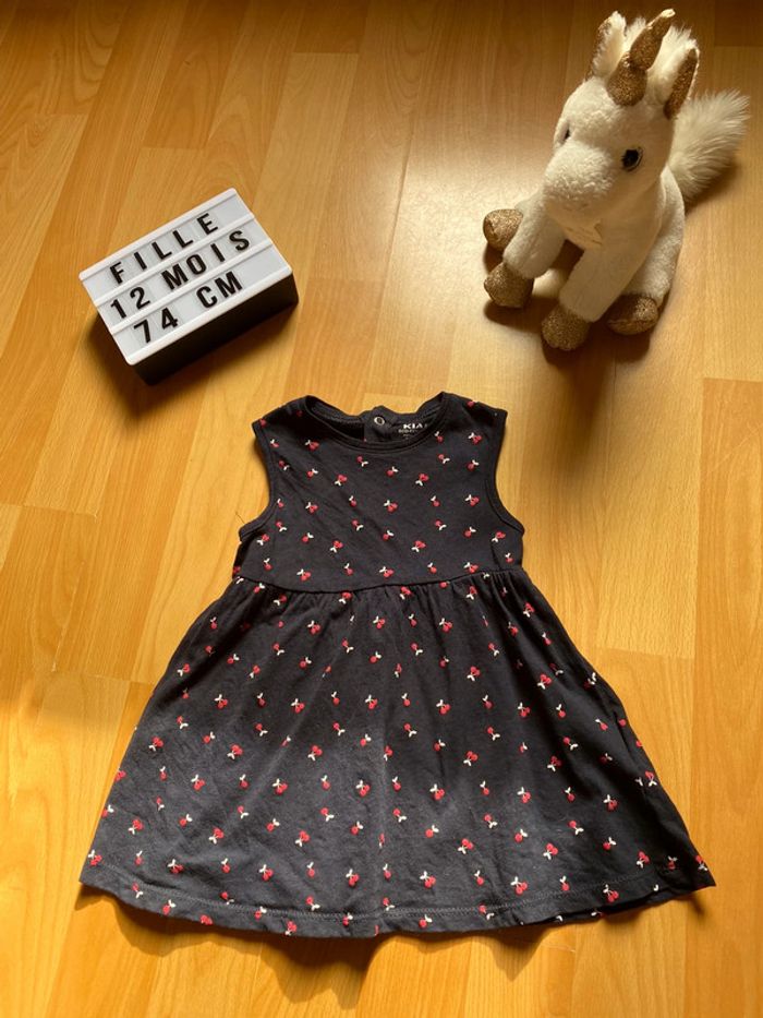 Robe bleu foncé kiabi 12 mois