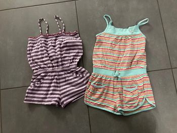 Lot ensemble Combishort short robe vêtement taille 6 ans enfant fille