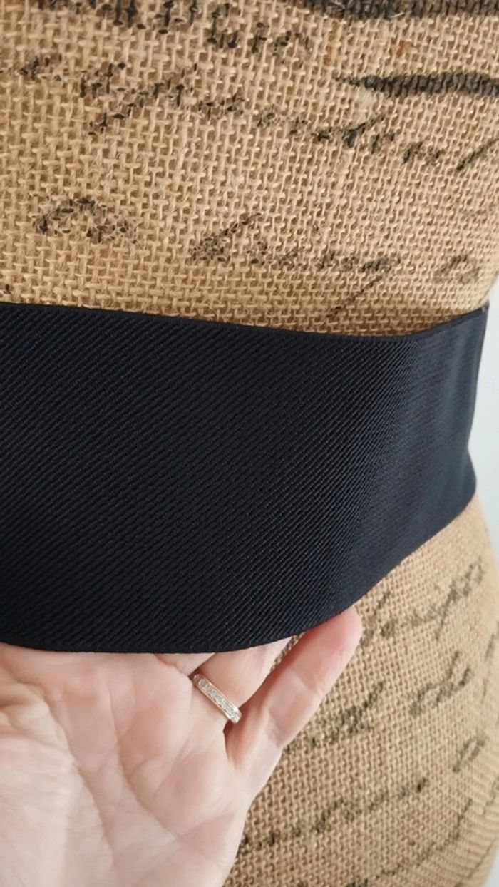 Ceinture noire élastique 75/80 cm femme - photo numéro 7
