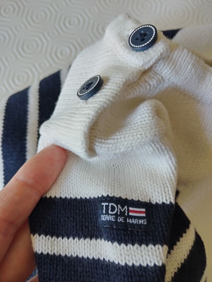 Pull marinière Terre de marins taille 18 mois - photo numéro 4