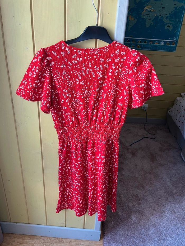 Robe courte Cache Cache - Fleurie rouge - Taille XS - photo numéro 2