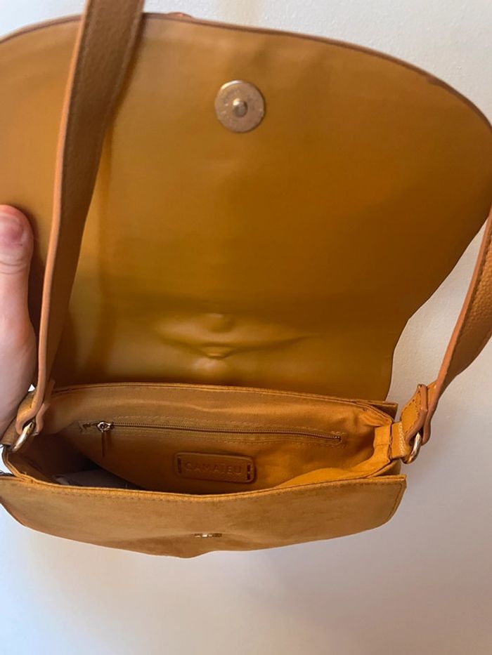 Sac bandoulière jaune Camaieu - photo numéro 5