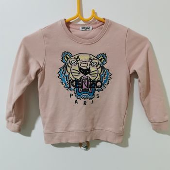 Sweat Kenzo enfant rose tigre coton taille S (4-6 ans)