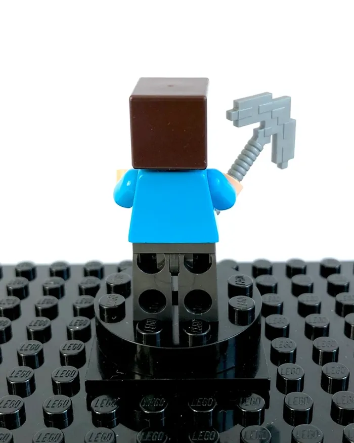 LEGO Minecraft - Steve (light nougat) Pearl Dark Gray legs - photo numéro 4