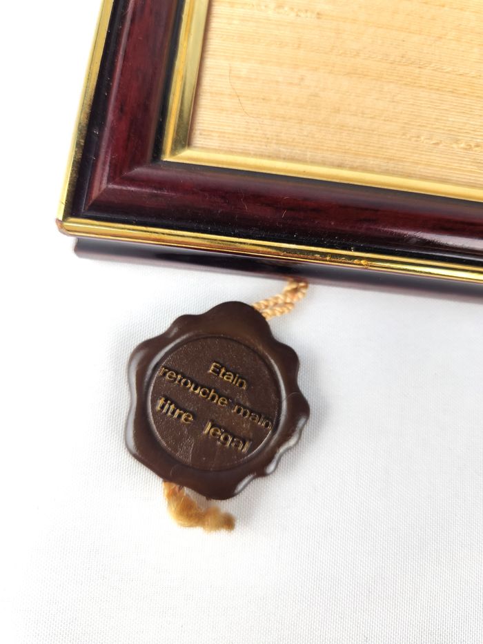 Tableau en étain encadré Étains du Prince Art d'une petite fille - photo numéro 4