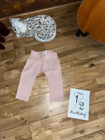 Joli pantalon sarouel rose noppies très bon état 4/6mois/68cm