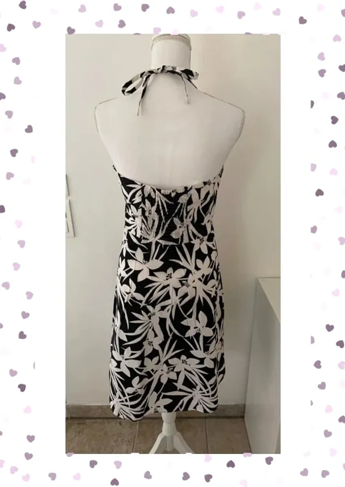 New Look Robe Noire & Blanche Taille 40/L - photo numéro 4