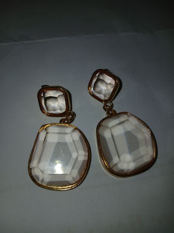 Boucle d'oreille chic dore te rosé 