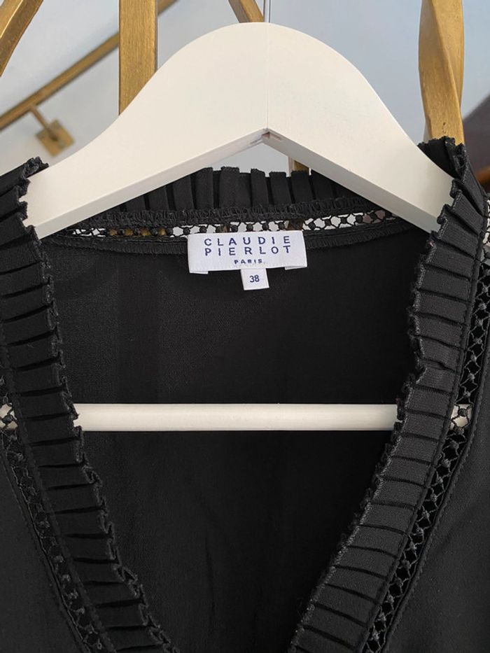Chemisier claudie pierlot noir - photo numéro 2