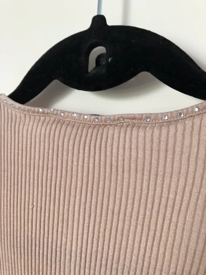 Débardeur taupe à strass Gérard Darel taille 2 - photo numéro 7