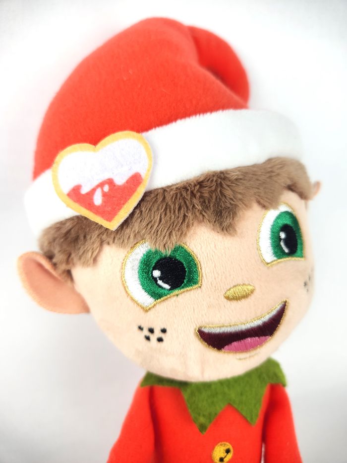 Peluche Lutin Elfe Noël Décoration Jouet Kinder Collection Fêtes Hiver Sapin - photo numéro 2