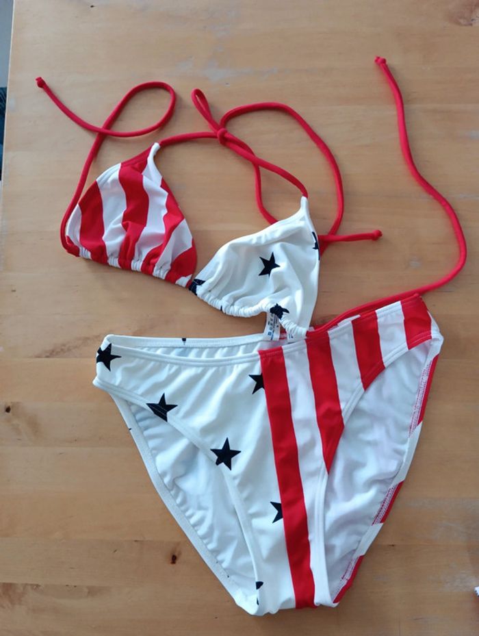 Bikini triangle vintage inspiration drapeau Américain - photo numéro 6
