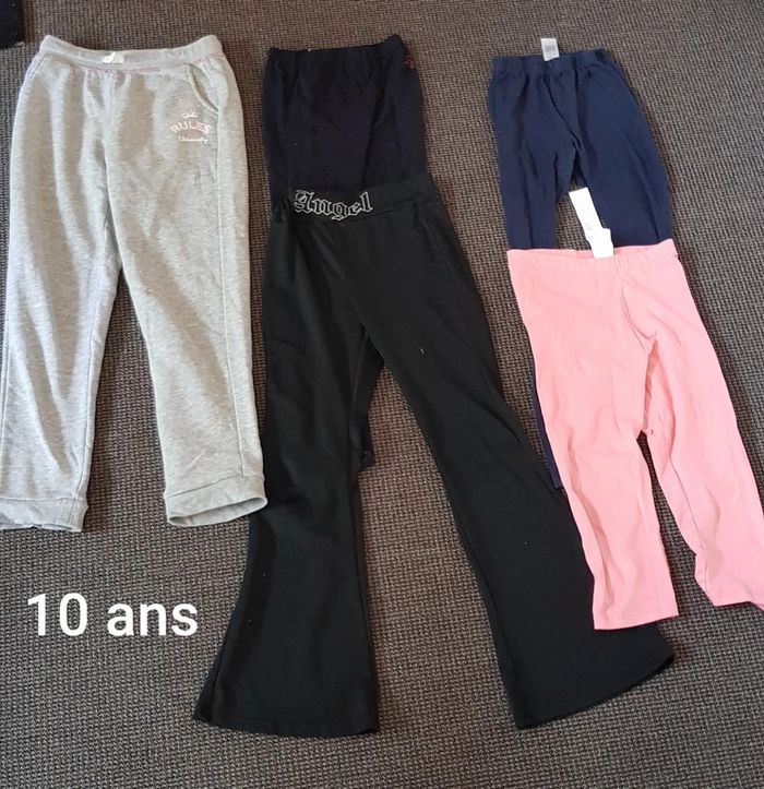 Lot de 5 pantalons fille 10 ans