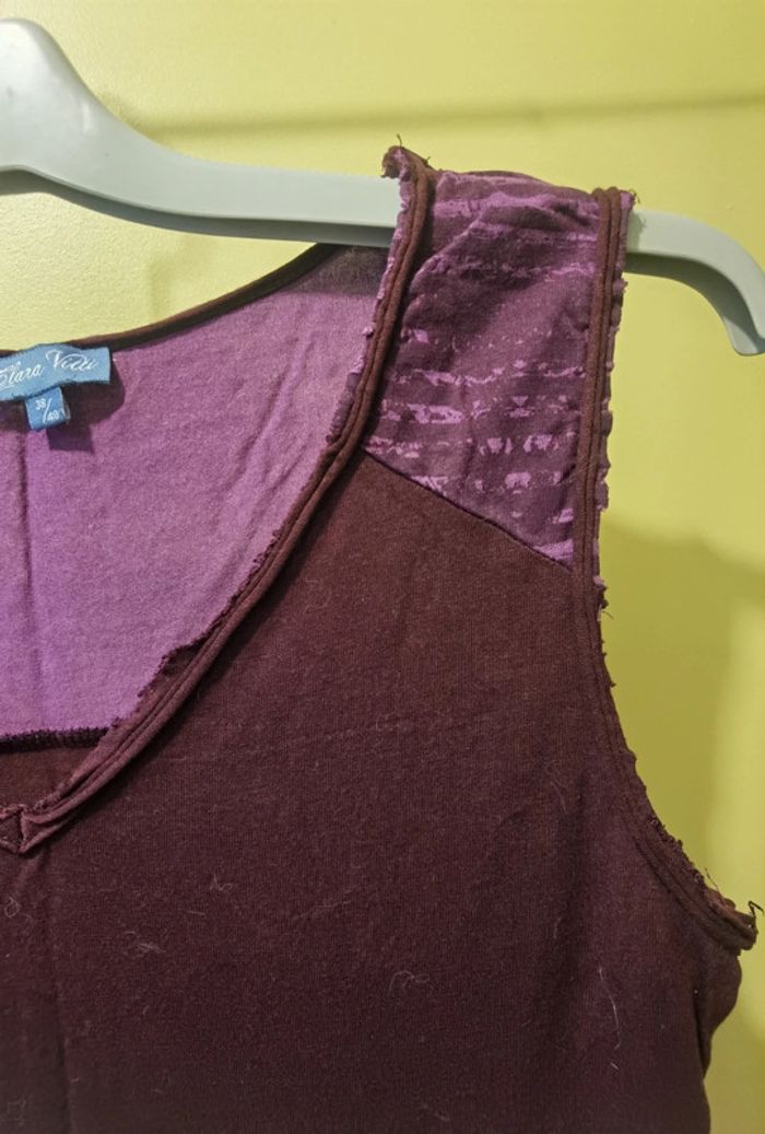 Débardeur violet Assymétrique - photo numéro 3