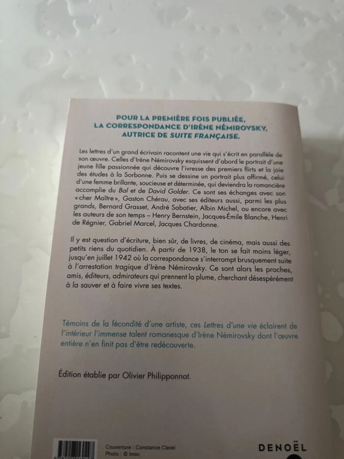 Livre lettres d’une vie - Irène némirovsky - photo numéro 4