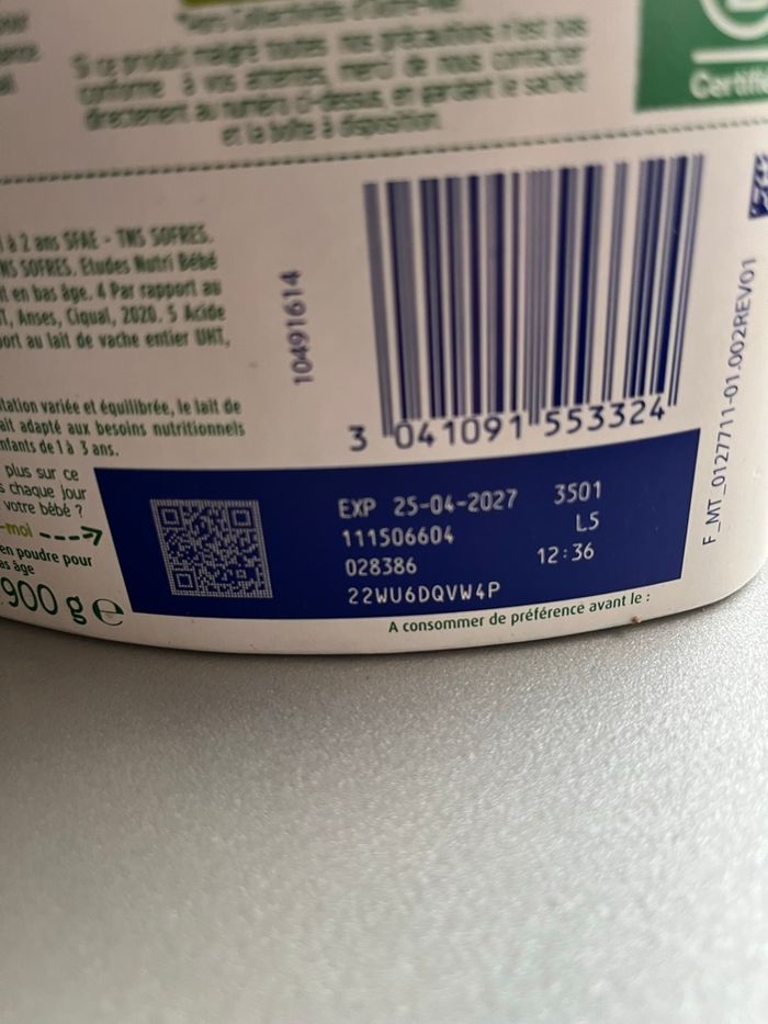 Boîte de lait bledilait 3 - photo numéro 5