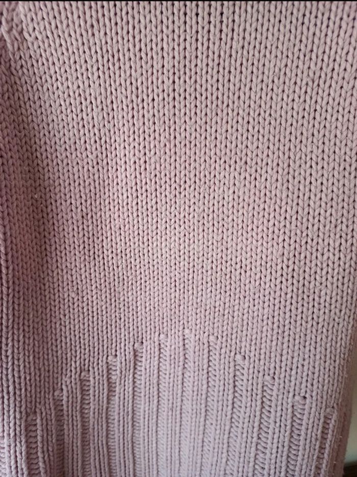 Pull rose col roulé - photo numéro 3
