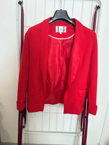 Veste blazer rouge