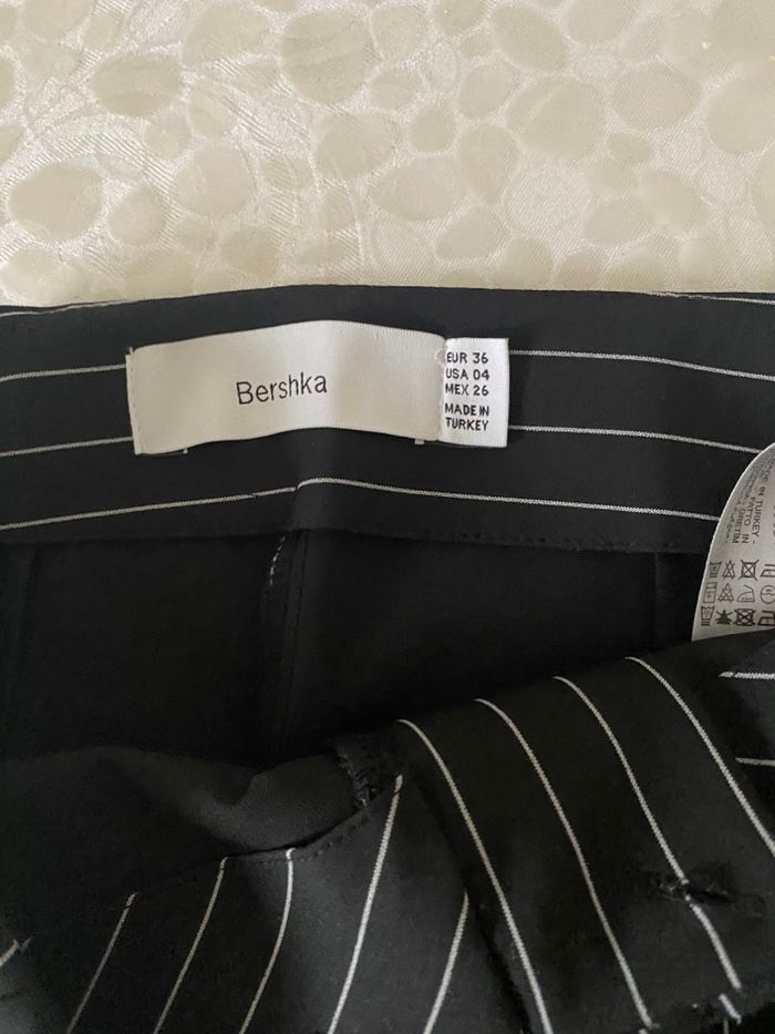 Pantalon noir à rayure Bershka - photo numéro 6