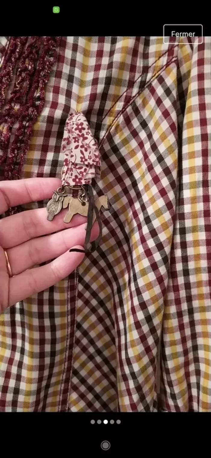 Superbe chemise à carreaux Bershka S - photo numéro 3