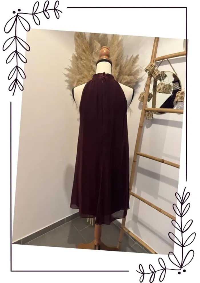 Robe chic prune fluide - photo numéro 4